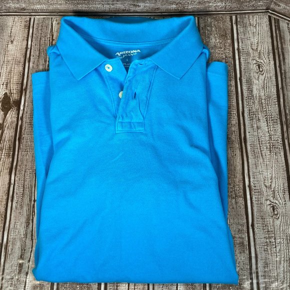 Short Sleeve Polo Shirt Turquoise 